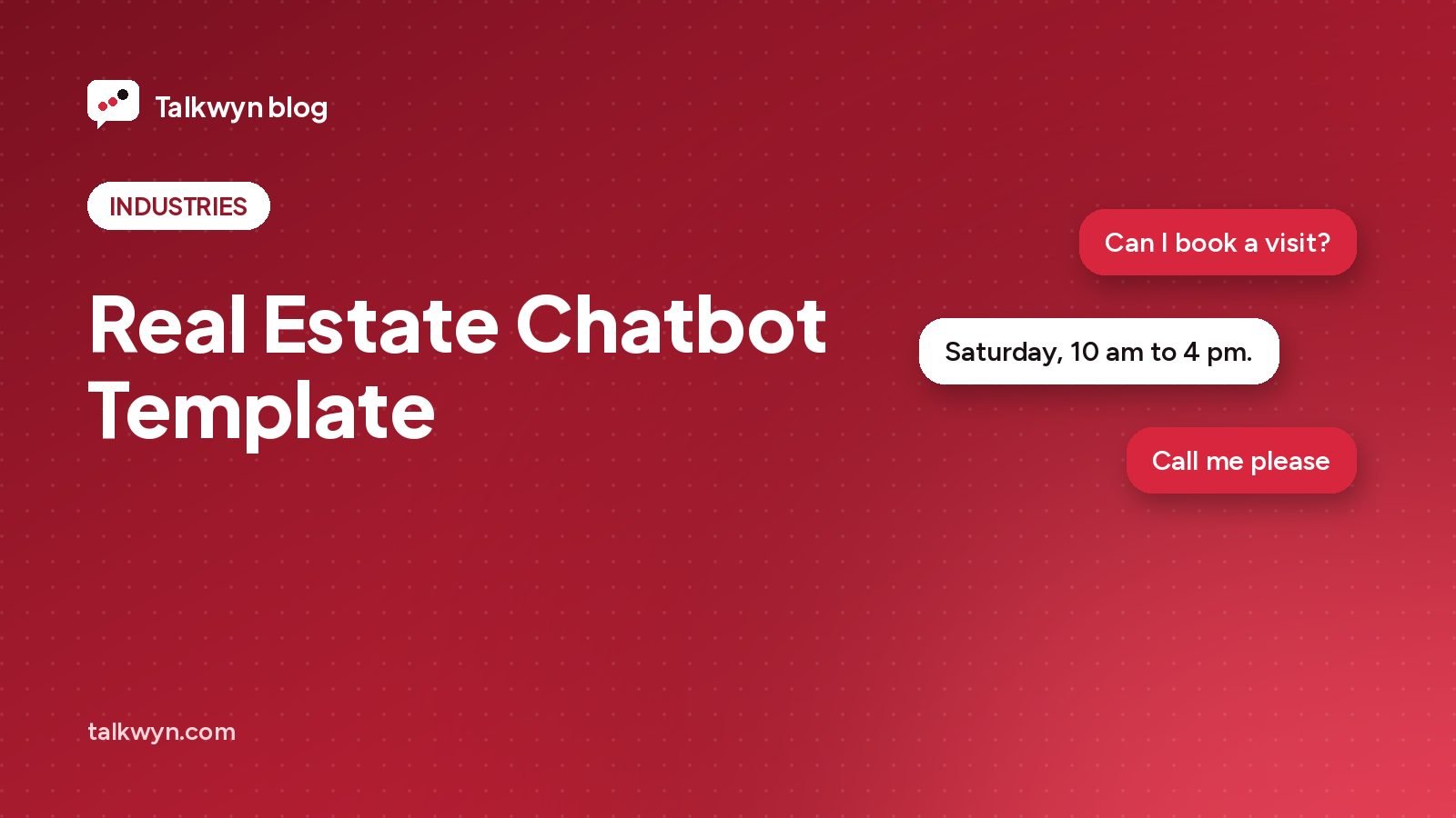 Cover illustration for: Real Estate Chatbot Template: 25 Questions, Answers, and a Lead Flow (Free Download)